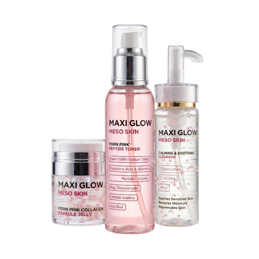 GLOW & LIFT TRIO – Cleanser + PDRN Toner + Collagen Jelly for Radiant Glass Skin