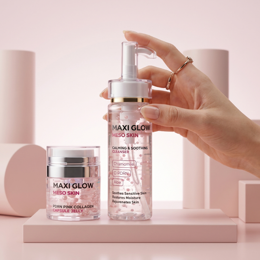 GLOW SKIN DUO - Cleanser + PDRN Collagen Jelly for Hydrated Glass Skin