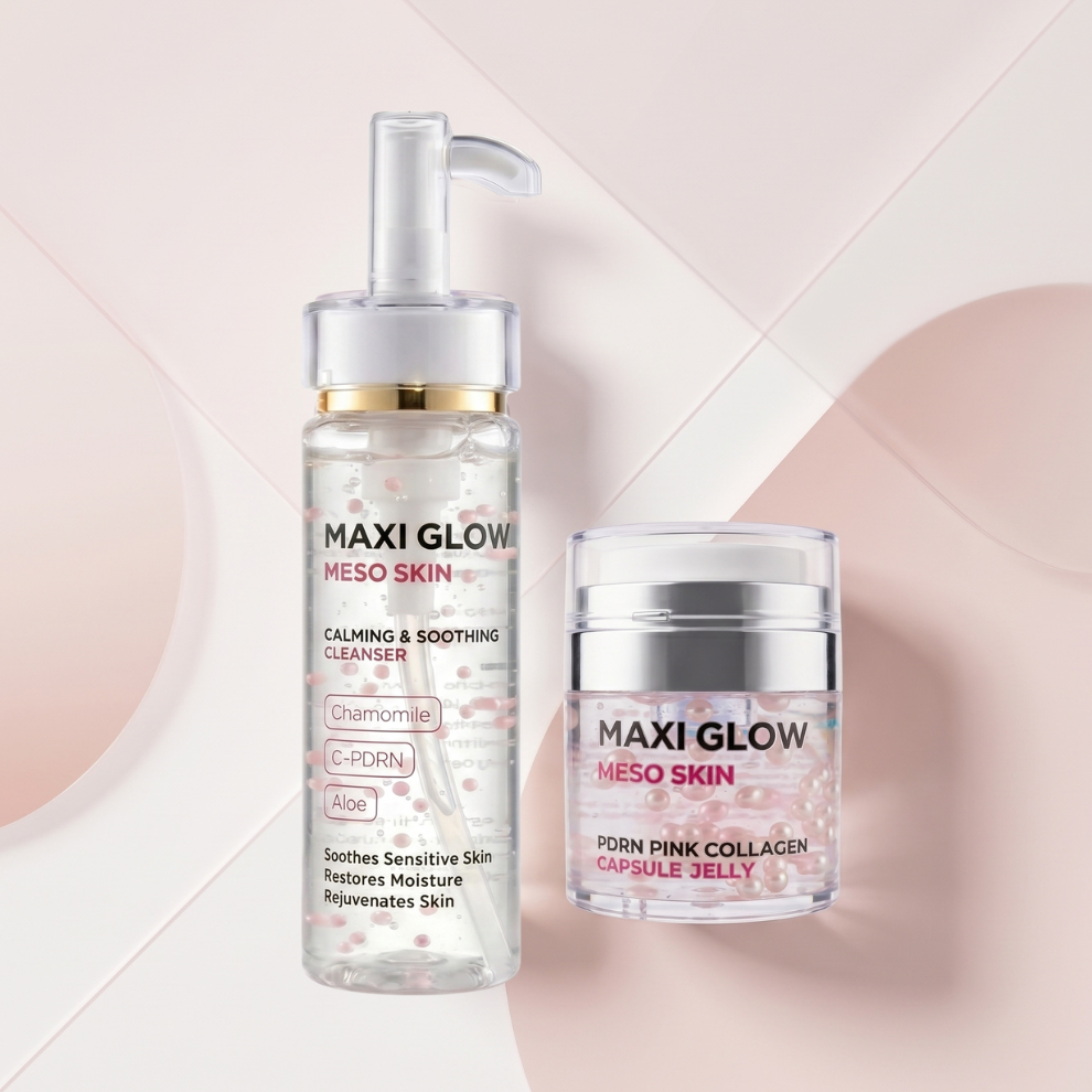 GLOW SKIN DUO - Cleanser + PDRN Collagen Jelly for Hydrated Glass Skin