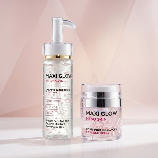 GLOW SKIN DUO - Cleanser + PDRN Collagen Jelly for Hydrated Glass Skin