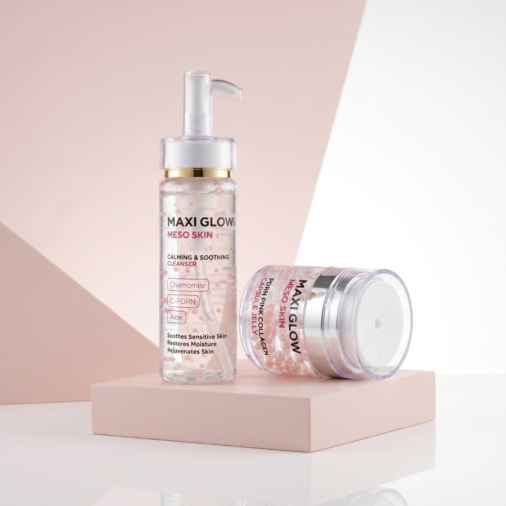 GLOW SKIN DUO - Cleanser + PDRN Collagen Jelly for Hydrated Glass Skin