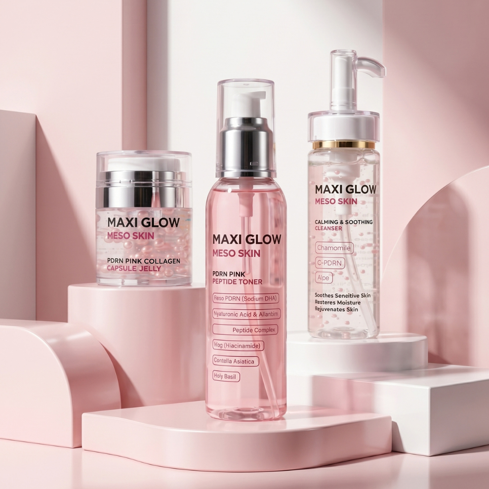 GLOW & LIFT TRIO – Cleanser + PDRN Toner + Collagen Jelly for Radiant Glass Skin