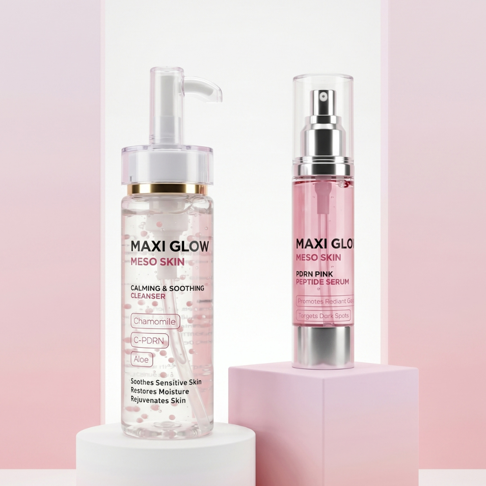 ACNE REPAIR DUO – Cleanser + PDRN Pink Peptide Serum for Clear & Smooth Skin