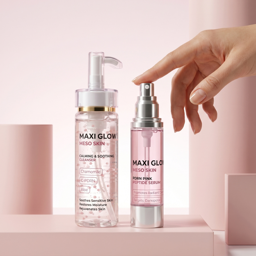 ACNE REPAIR DUO – Cleanser + PDRN Pink Peptide Serum for Clear & Smooth Skin