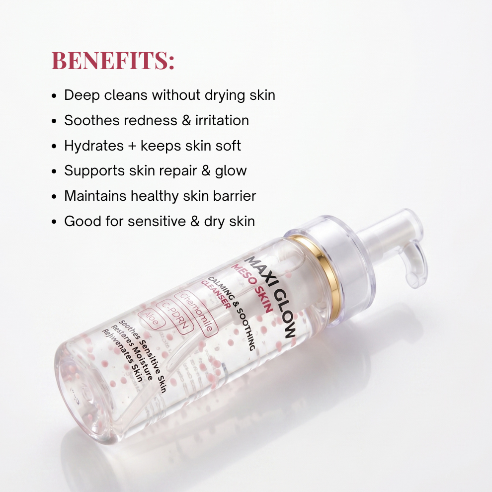 Maxiglow Meso Skin – Calming and Soothing Cleanser