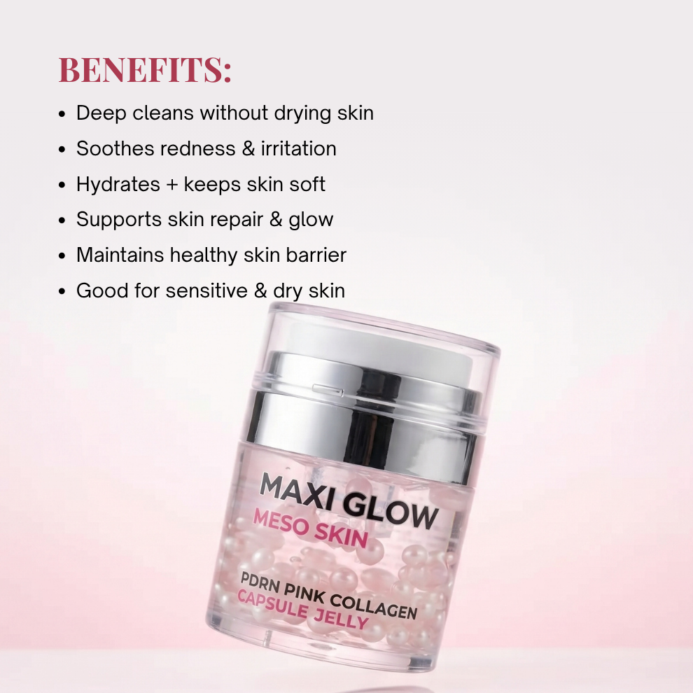 Maxiglow Meso Skin – Pink PDRN Collagen Caviar Capsule Jelly
